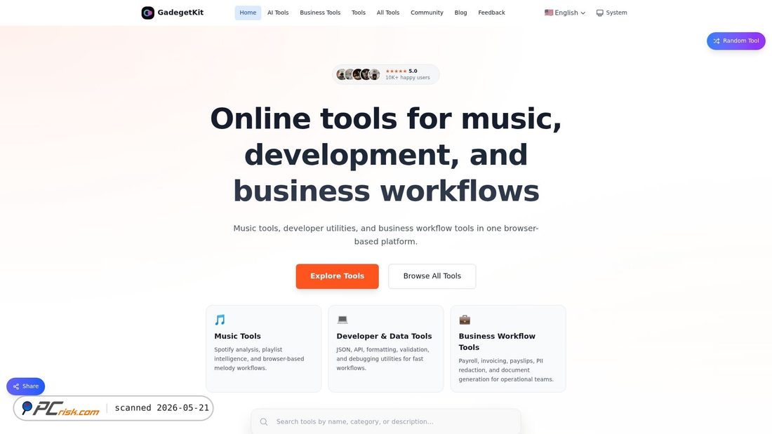 Screenshot of gadegetkit.com
