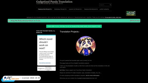 Zrzut ekranu gadgetizedpanda.net