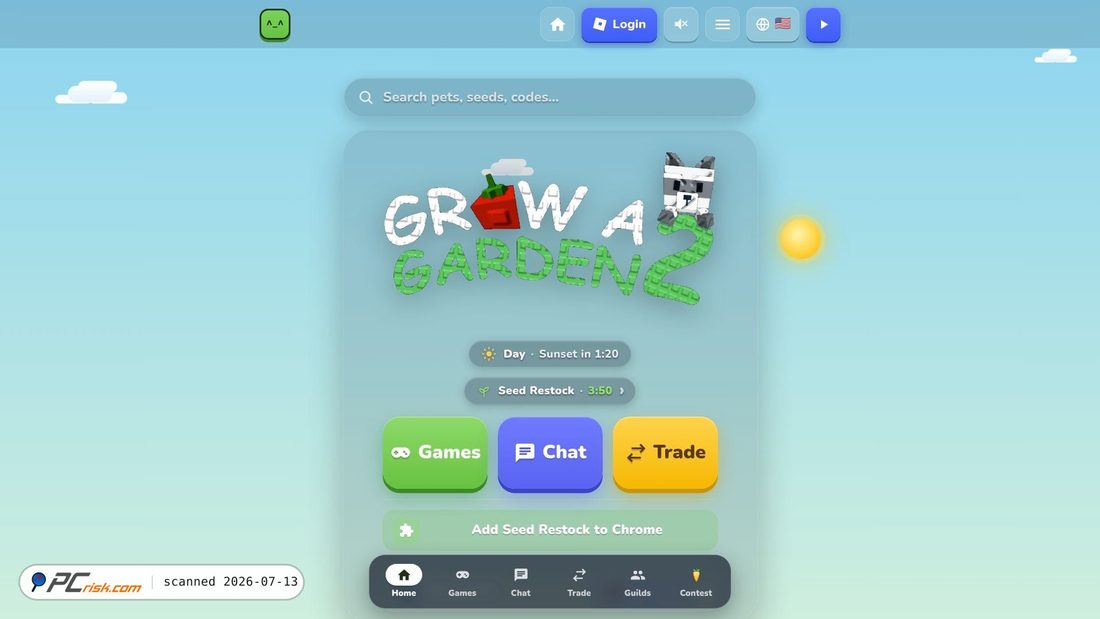 Screenshot of gag.gg