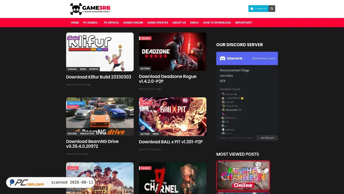 Screenshot van game3rb.com