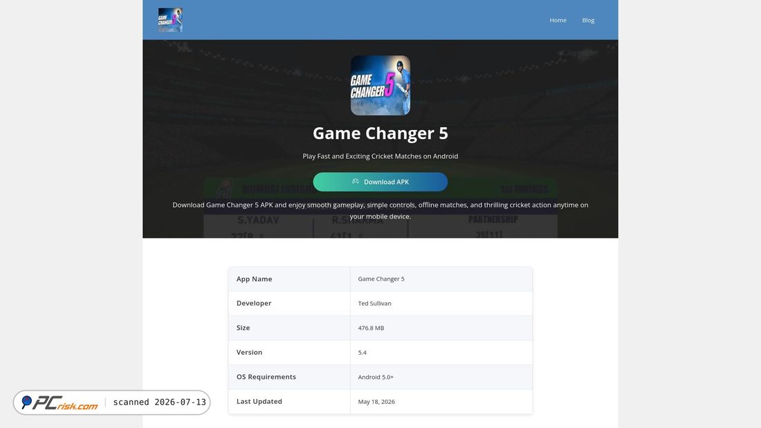 Screenshot of gamechanger-5.com