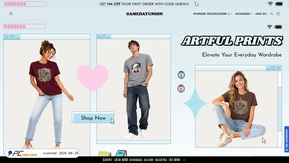 Screenshot of gamedayunion.com