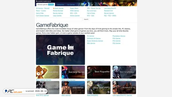 gamefabrique.com screenshot