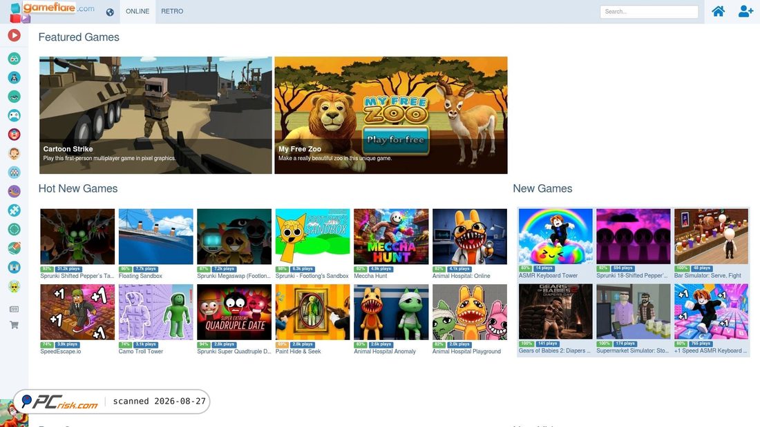 Screenshot von gameflare.com