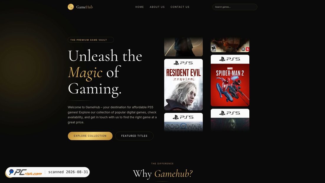 Screenshot von gamehub.com.co