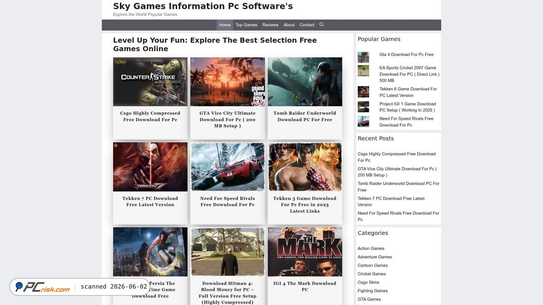 Screenshot of games.indhar.com