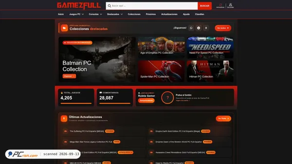 Screenshot di gamezfull.com
