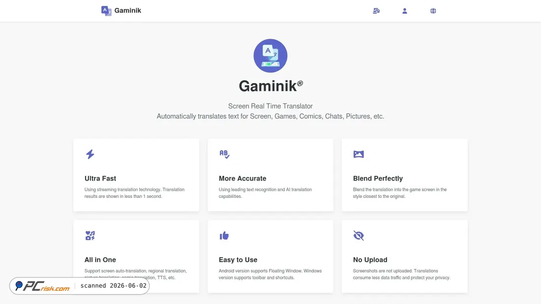 Screenshot of gaminik.net