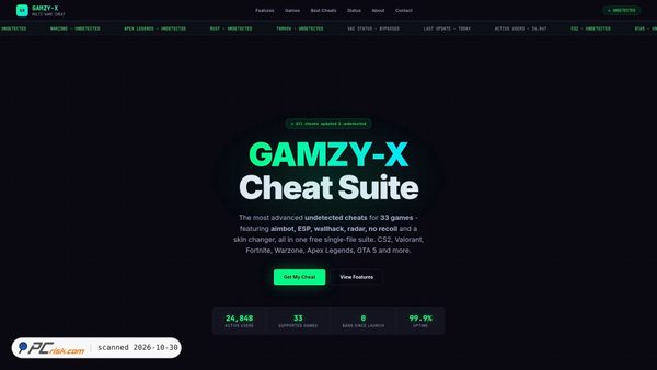 gamzyx.com screenshot