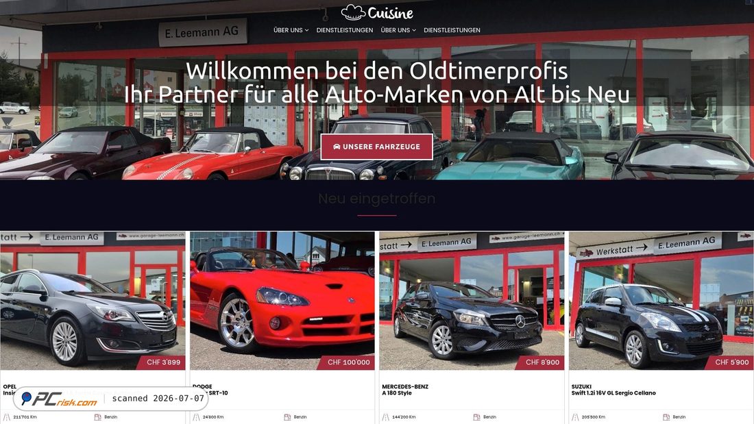Screenshot of garage-leemann.ch