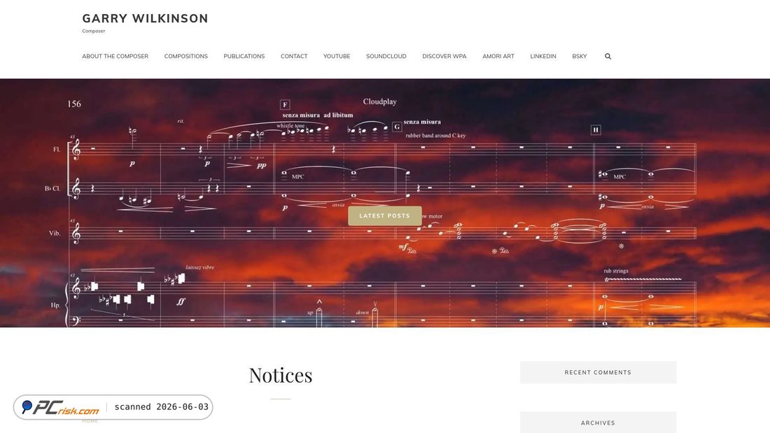 Screenshot of garrywilkinson.com