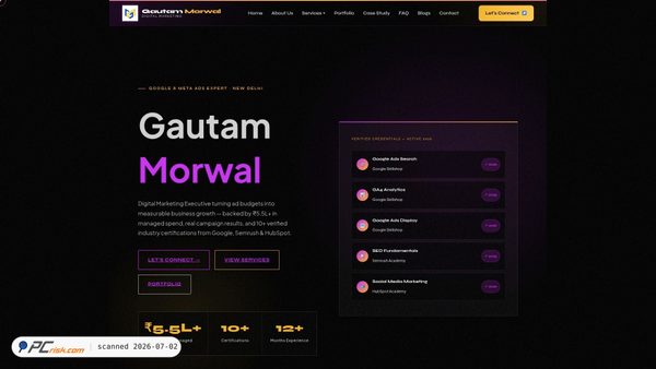 gautammorwal.in screenshot