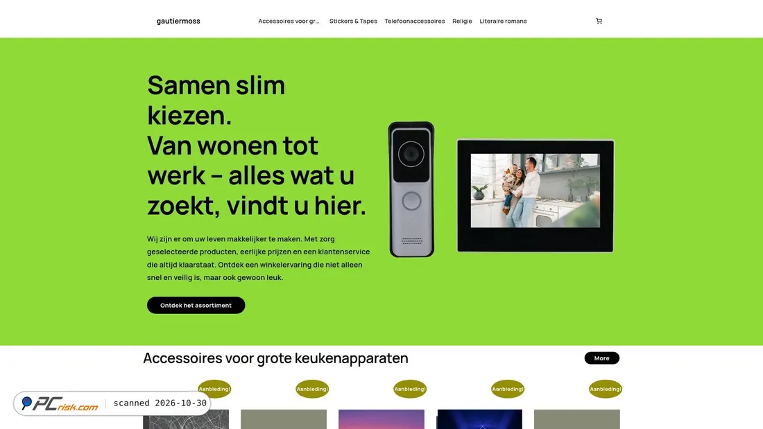 Screenshot of gautiermoss.com