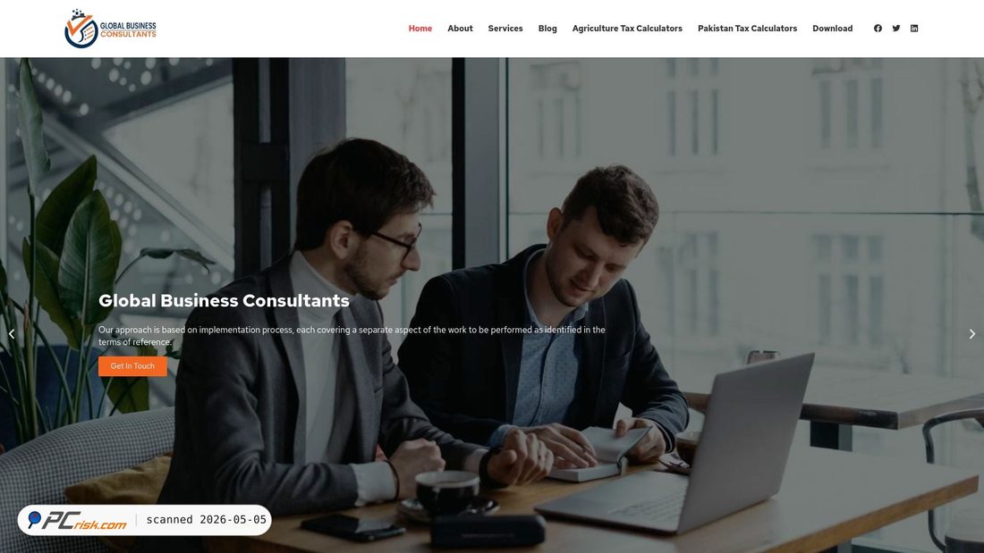 Captura de ecrã de gbconsultants.com.pk