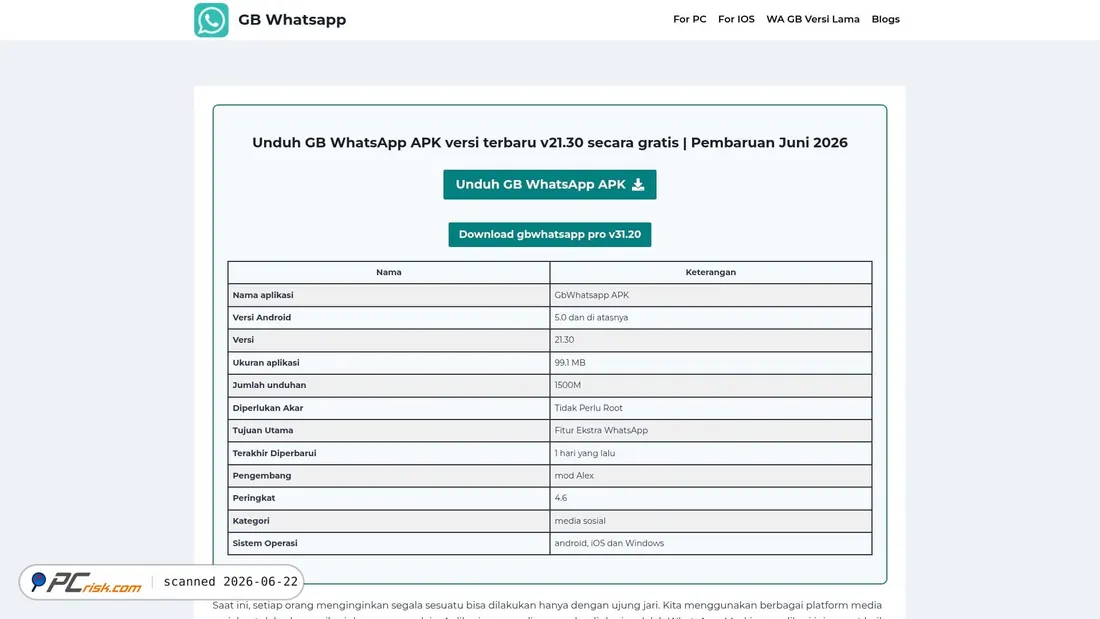 Screenshot of gbwhata.id