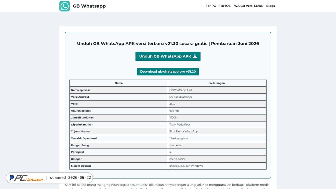 Screenshot of gbwhata.id