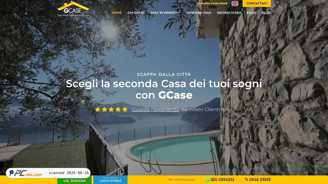 Screenshot of gcase.it
