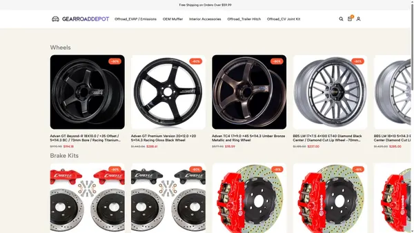 gearroaddepot.com Screenshot