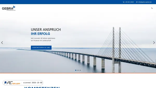 Captura de gebra-aachen.de