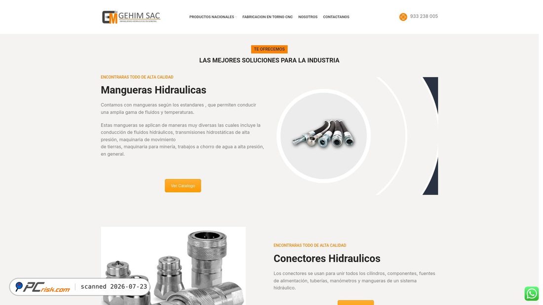 Screenshot of gehim.com.pe