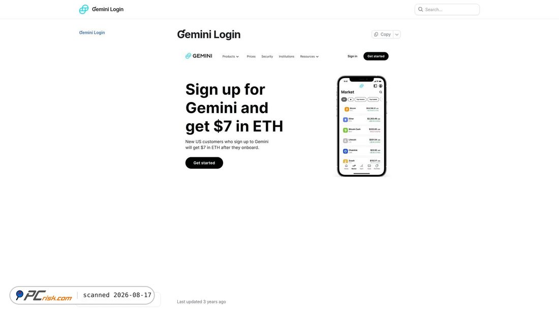 Screenshot of gemini-sx-login.gitbook.io