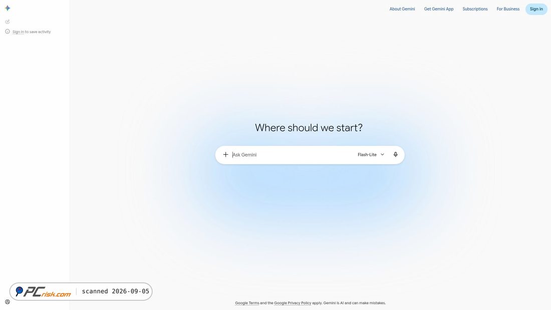 Screenshot von gemini.google.com