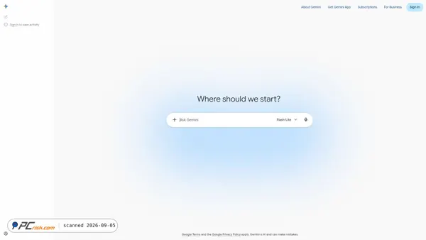 gemini.google.com Screenshot