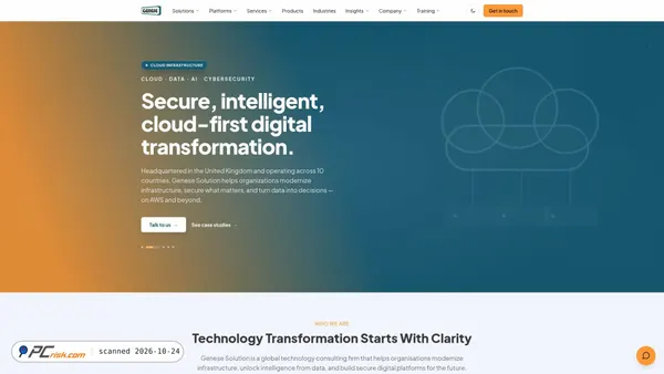 genesesolution.com screenshot