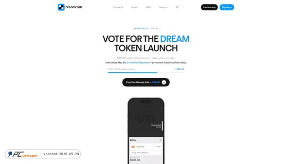 genesis-dreamcash.info screenshot