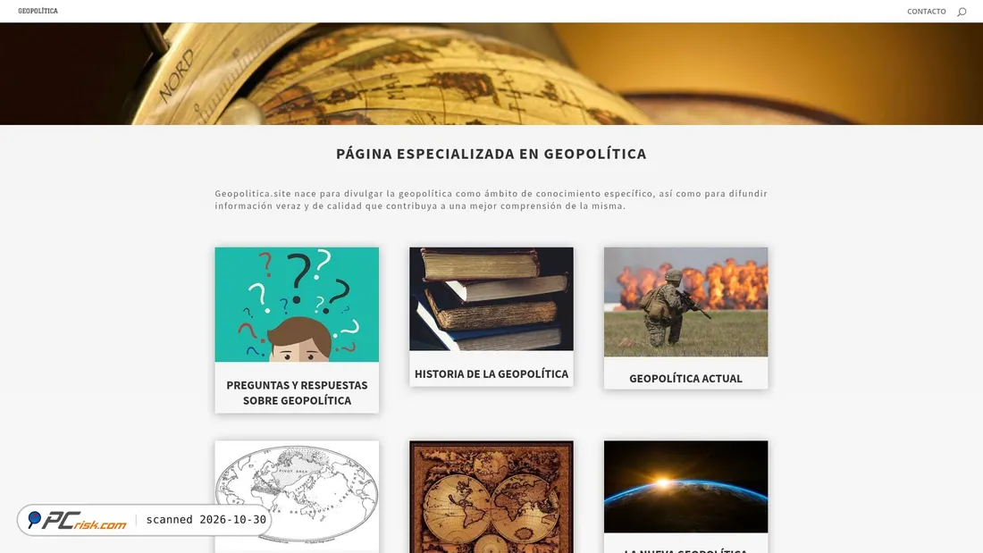 Screenshot of geopolitica.site