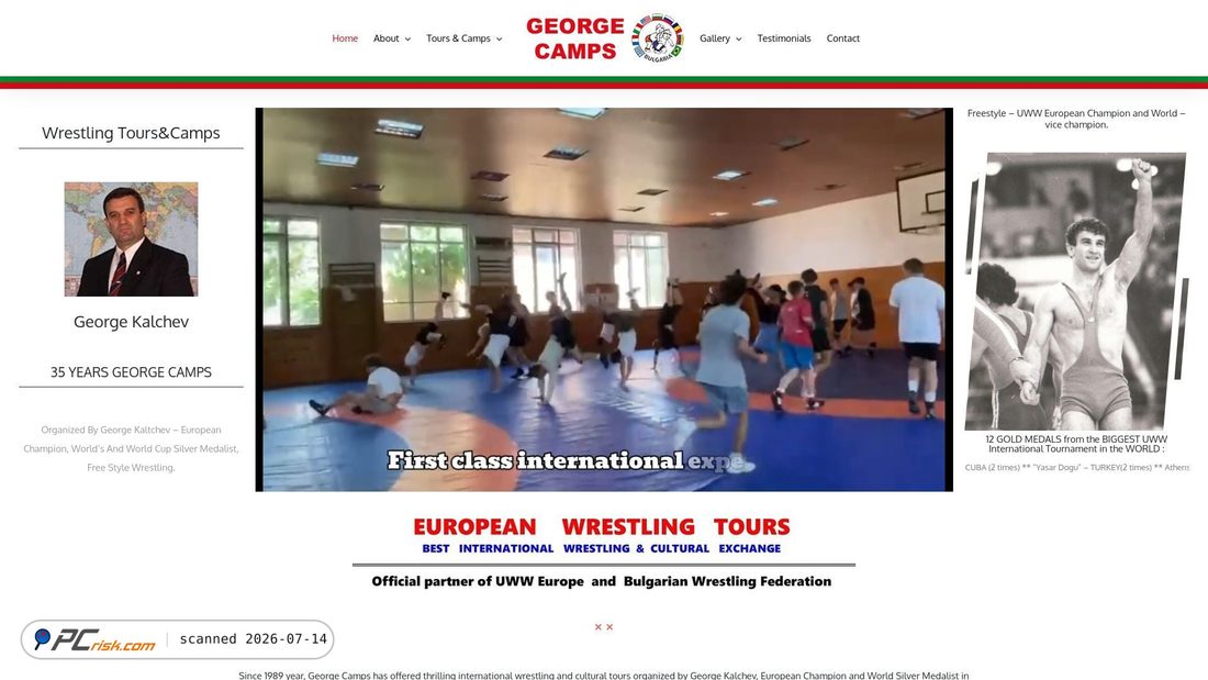 Screenshot of georgecamps.com