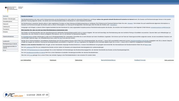 gesetze-im-internet.de screenshot