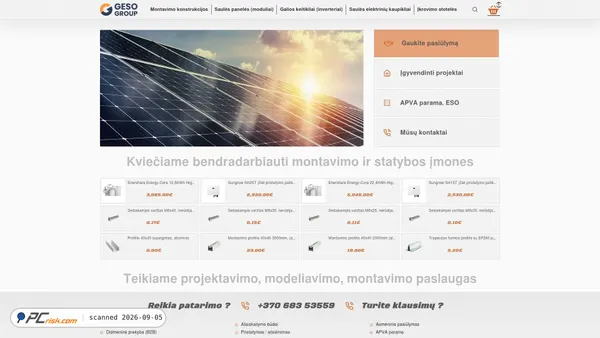 geso.lt Screenshot