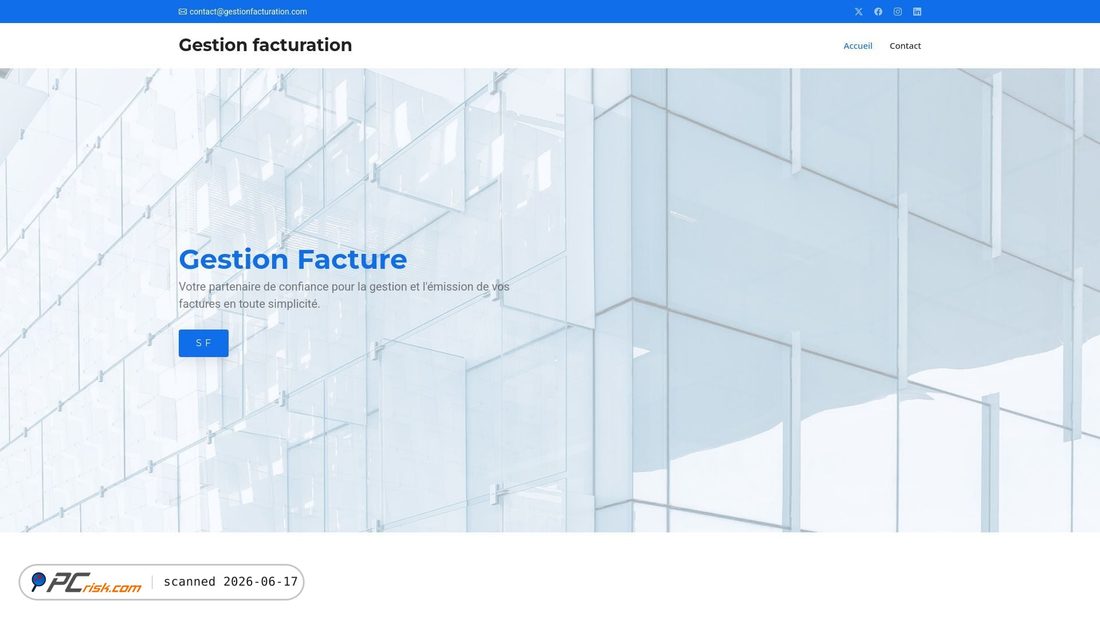 Screenshot of gestionfacturation.com