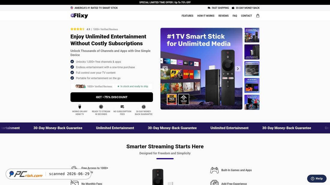 Screenshot of get-flixy.com