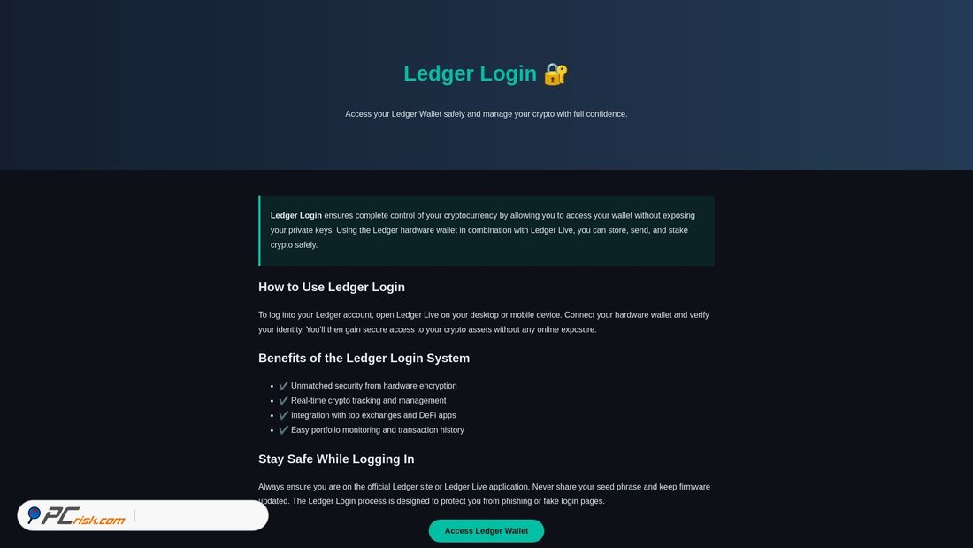 Capture d’écran de get-ledger-login-hub.pages.dev