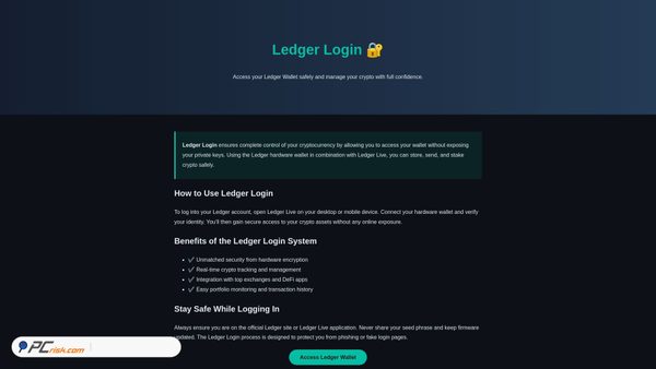 Screenshot di get-ledger-login-hub.pages.dev