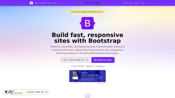 getbootstrap.com screenshot