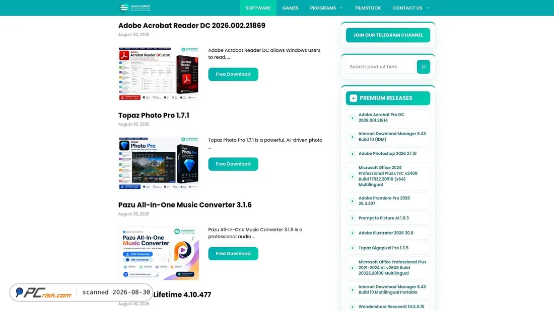 Screenshot von getintoway.com