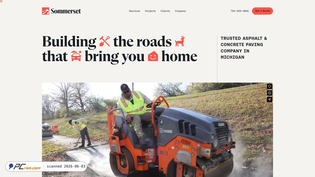 Screenshot van getpaving.com