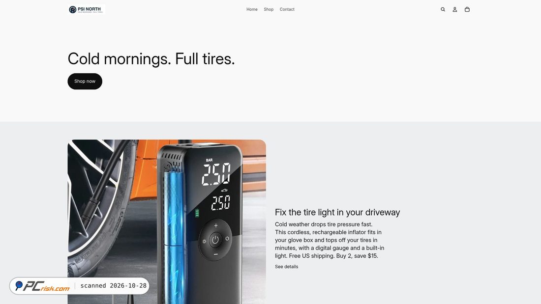 Screenshot of getpsinorth.com
