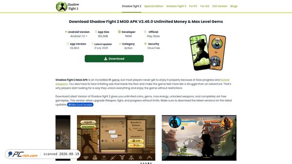 Capture d’écran de getshadowfight2apk.com