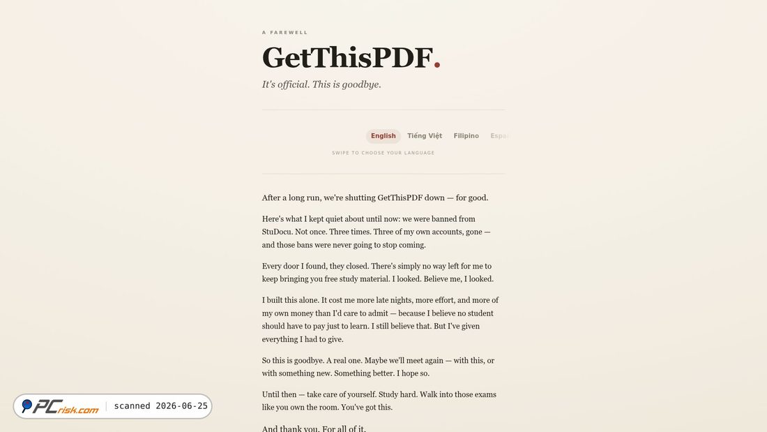 Screenshot von getthispdf.com