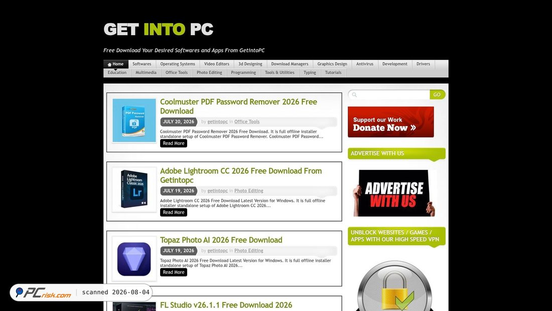 Screenshot di gettintopc.net
