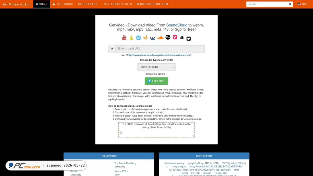 Screenshot of getvideo.watch