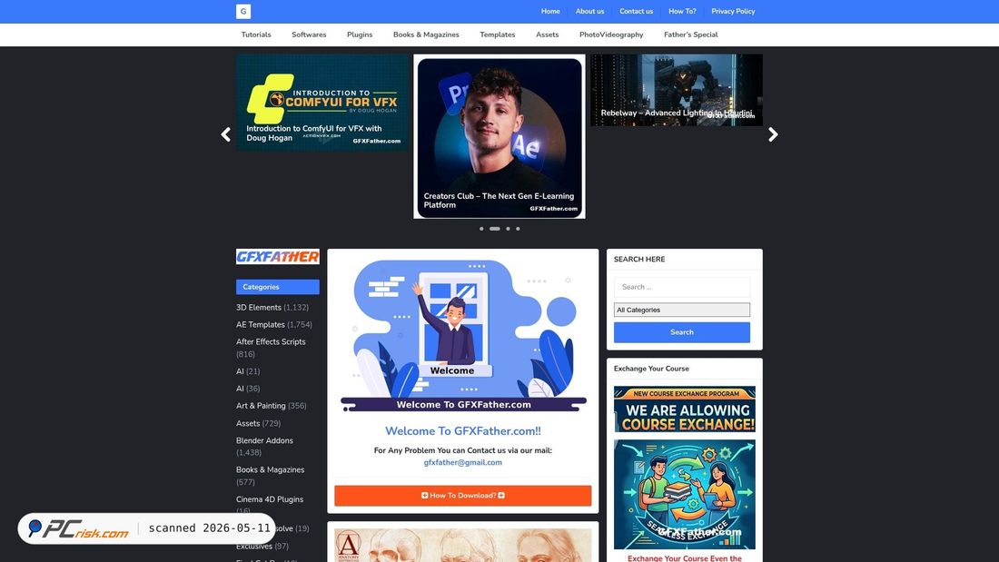 Screenshot of gfxfather.net