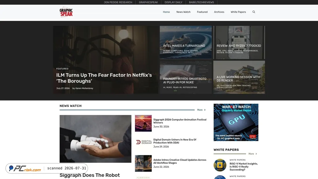 Screenshot of gfxspeak.com
