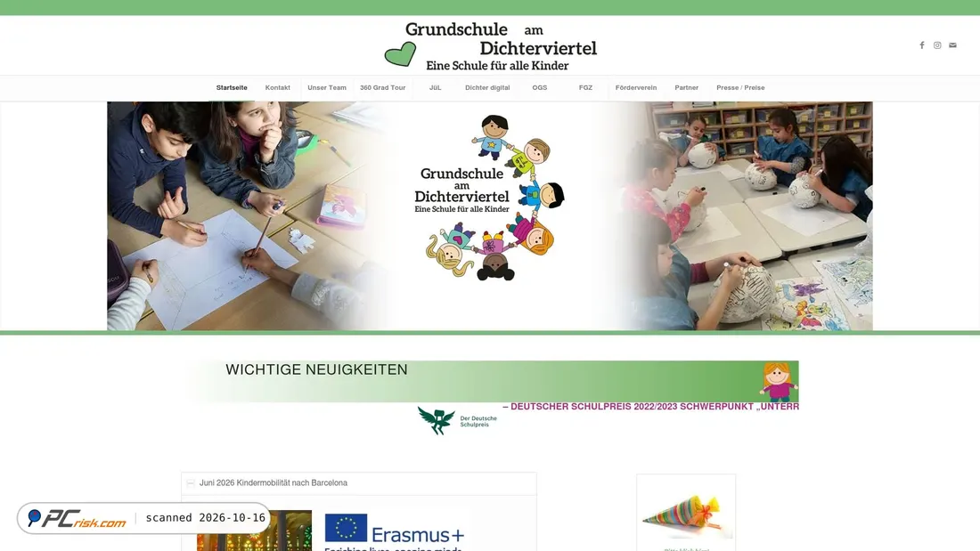 Screenshot of ggschule-am-dichterviertel.com