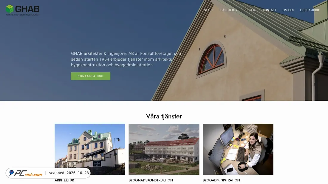 Screenshot von ghab.se