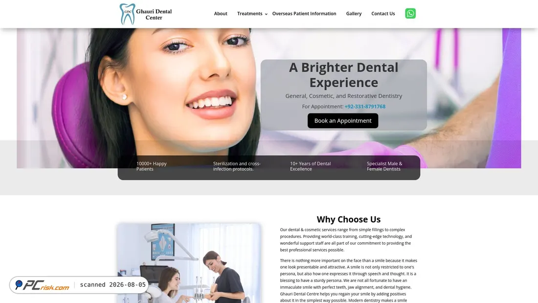 Screenshot of ghauridentalcenter.com
